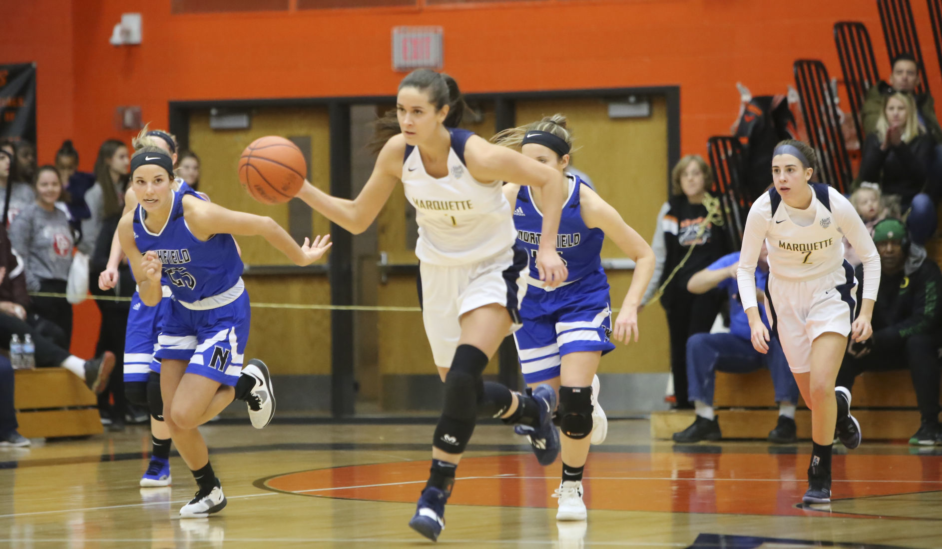 Marquette Catholic plays Northfield Saturday in semi state at LaPorte High School